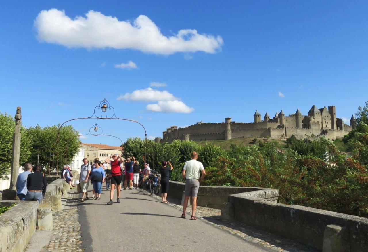 Tout Confort ! Calme, Climatisation, Parking Gratuit, Grande Terrasse, Ascenseur, Wifi Carcassonne Esterno foto