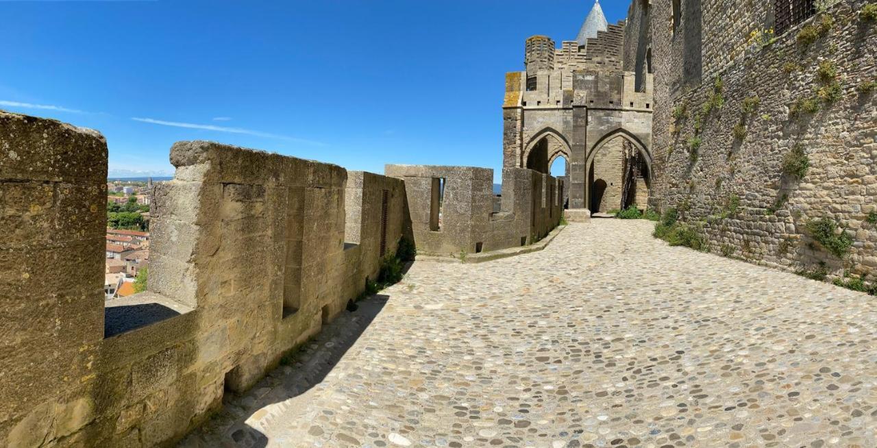 Tout Confort ! Calme, Climatisation, Parking Gratuit, Grande Terrasse, Ascenseur, Wifi Carcassonne Esterno foto