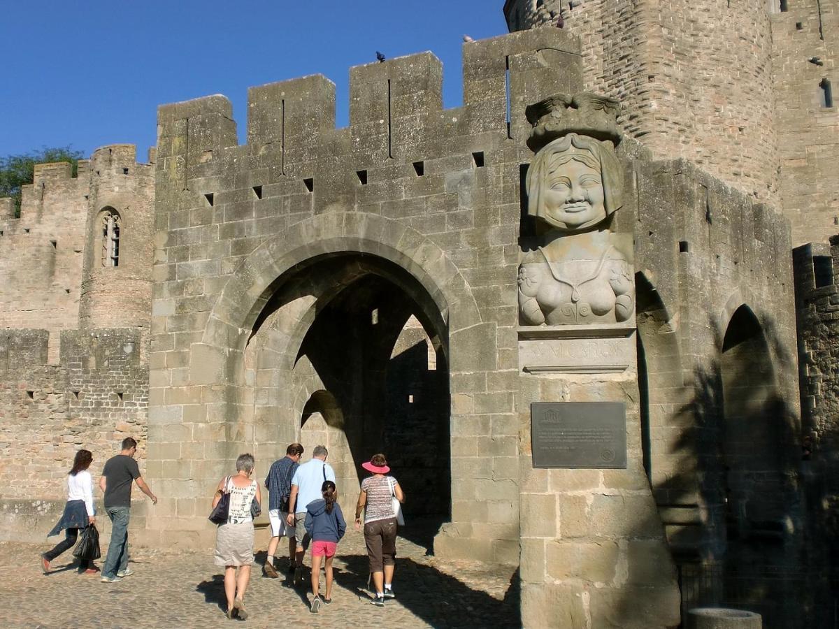 Tout Confort ! Calme, Climatisation, Parking Gratuit, Grande Terrasse, Ascenseur, Wifi Carcassonne Esterno foto