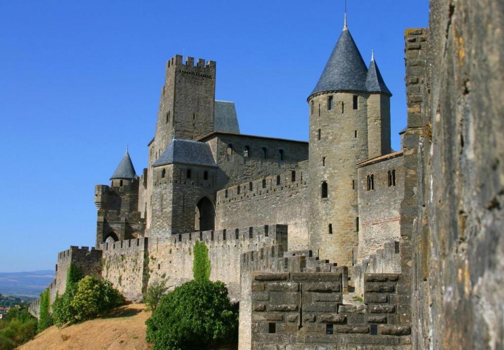 Tout Confort ! Calme, Climatisation, Parking Gratuit, Grande Terrasse, Ascenseur, Wifi Carcassonne Esterno foto