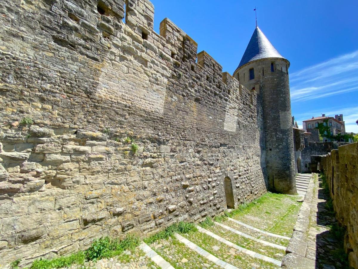 Tout Confort ! Calme, Climatisation, Parking Gratuit, Grande Terrasse, Ascenseur, Wifi Carcassonne Esterno foto
